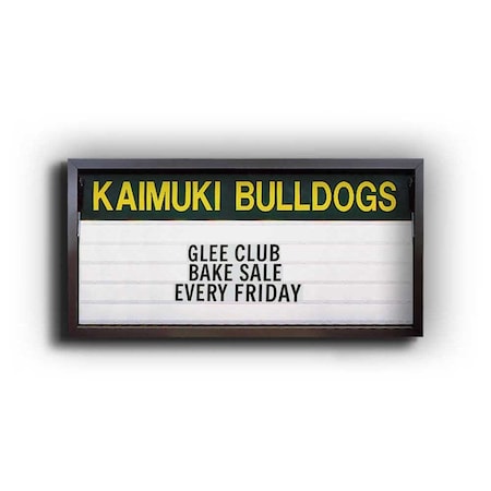 United Visual Products Sliding Door Indoor Enclosed Corkboard, 6 UV9026ACS-BLACK-BLACK